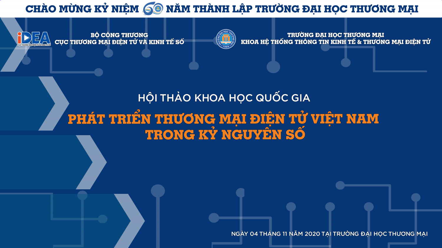 SLIDE TRÌNH BÀY TẠI HỘI THẢO KHOA HỌC QUỐC GIA "PHÁT TRIỂN THƯƠNG MẠI ĐIỆN TỬ VIỆT NAM TRONG KỶ NGUYÊN SỐ"