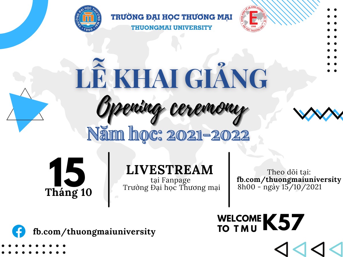 LỄ KHAI GIẢNG TRƯỜNG ĐẠI HỌC THƯƠNG MẠI